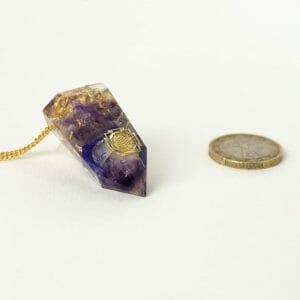 pendentif orgonite améthyste
